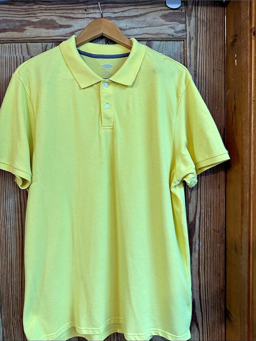 Old Navy Classic Fit Pique Polo sunny Daze Yellow Size XL NWOT